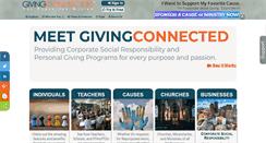 Desktop Screenshot of givingconnected.org